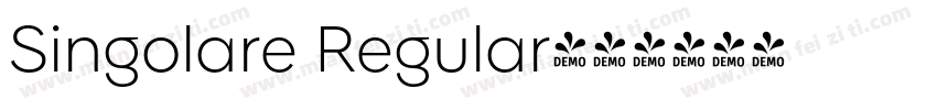 Singolare Regular字体转换